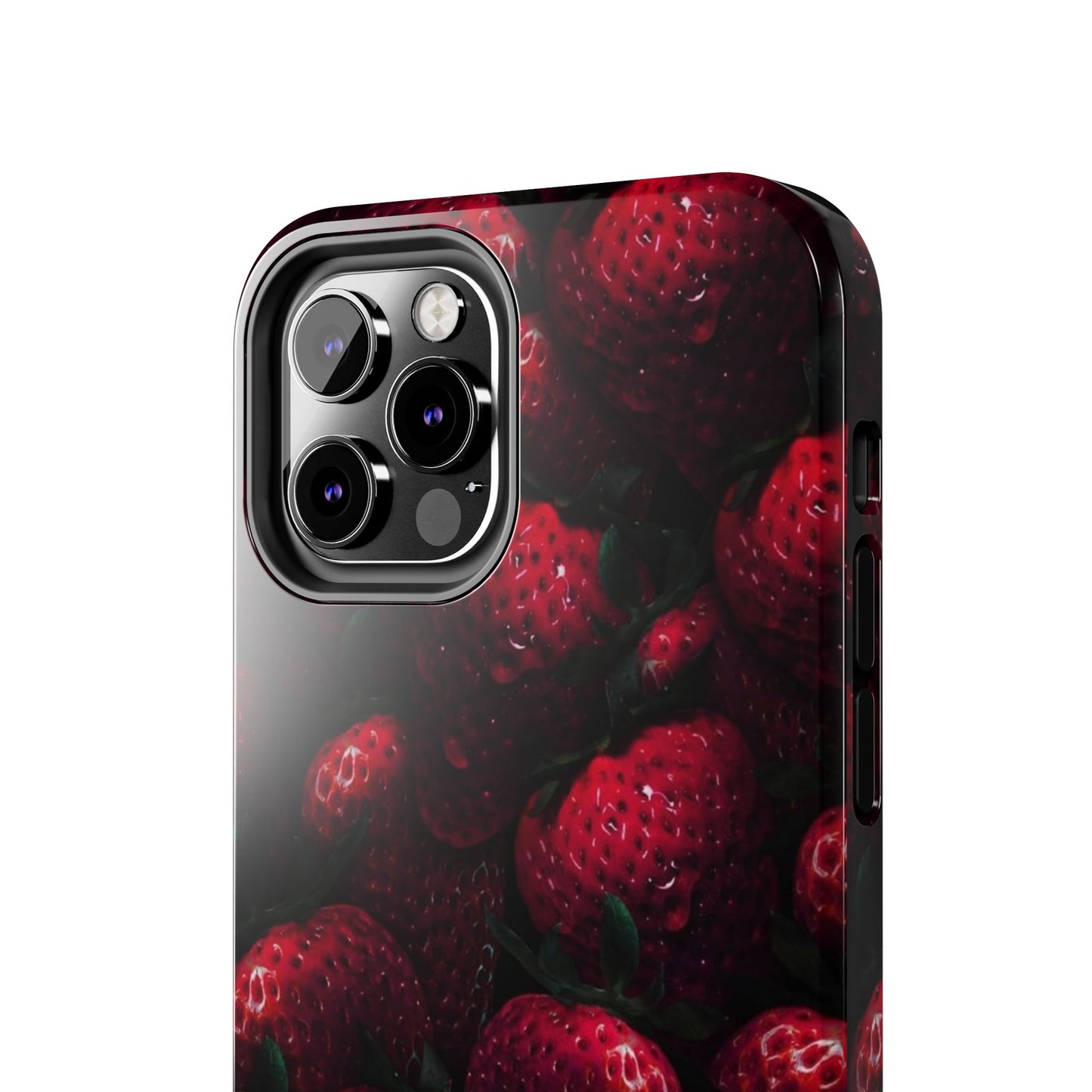 Berry Burst Tough Phone Case - Durable Protection with Strawberry Design