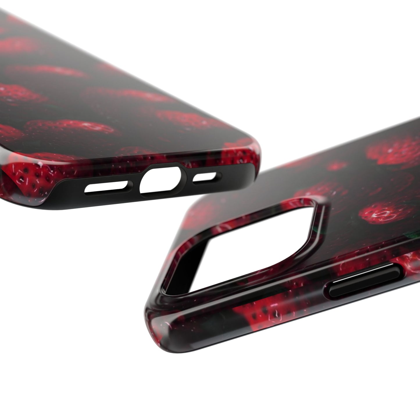 Berry Burst Tough Phone Case - Durable Protection with Strawberry Design