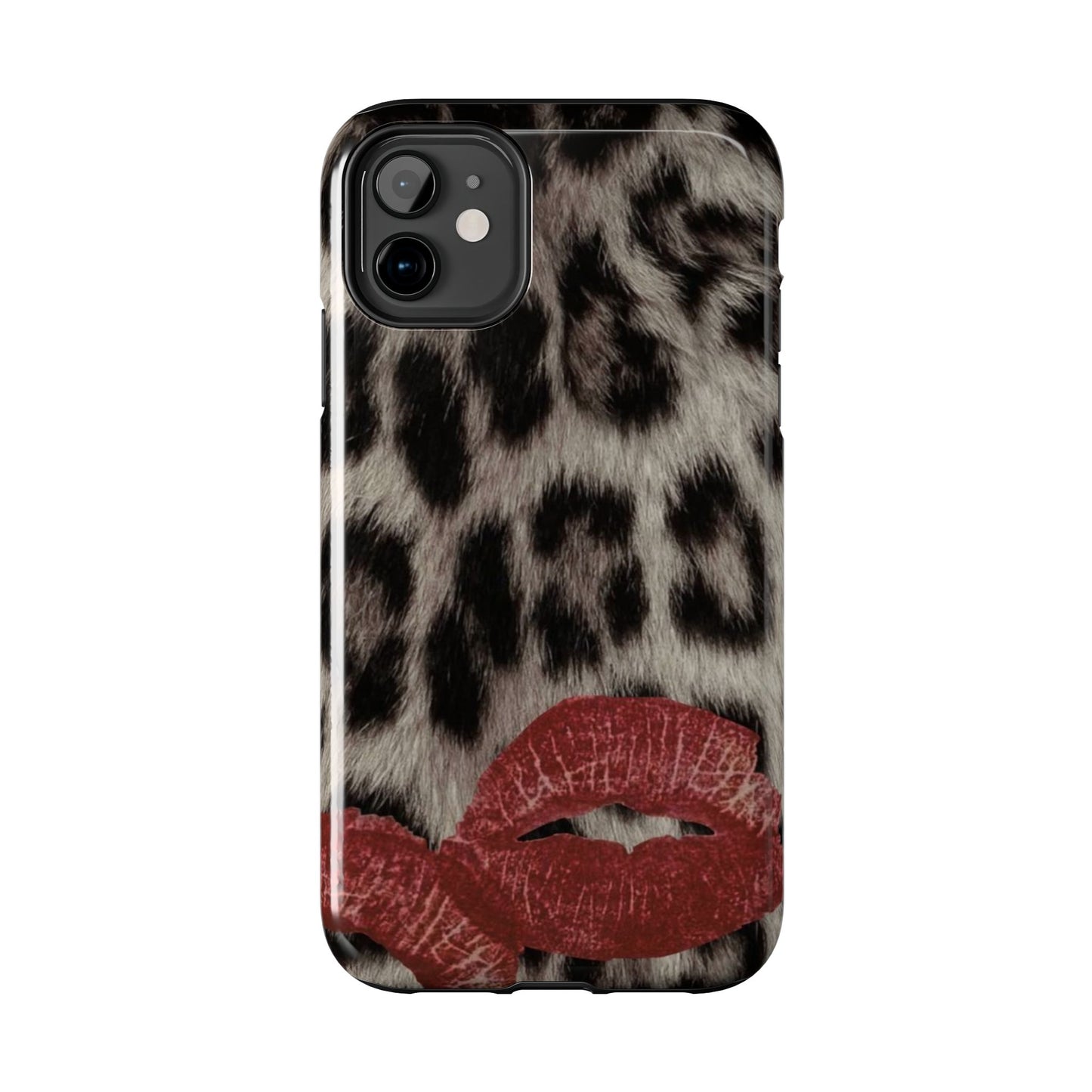 Wild Kiss Leopard Print Phone Case - Tough, Stylish Protection for Trendsetters