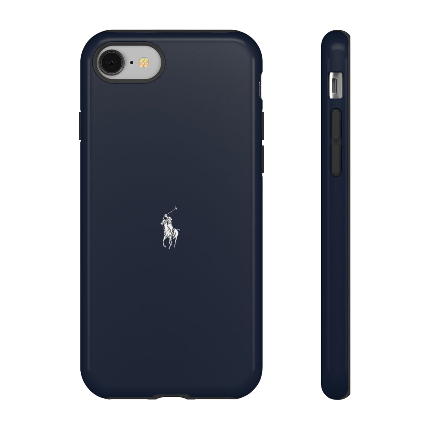 Navy Polo Logo Tough Phone Case — Slim Protective iPhone Cover