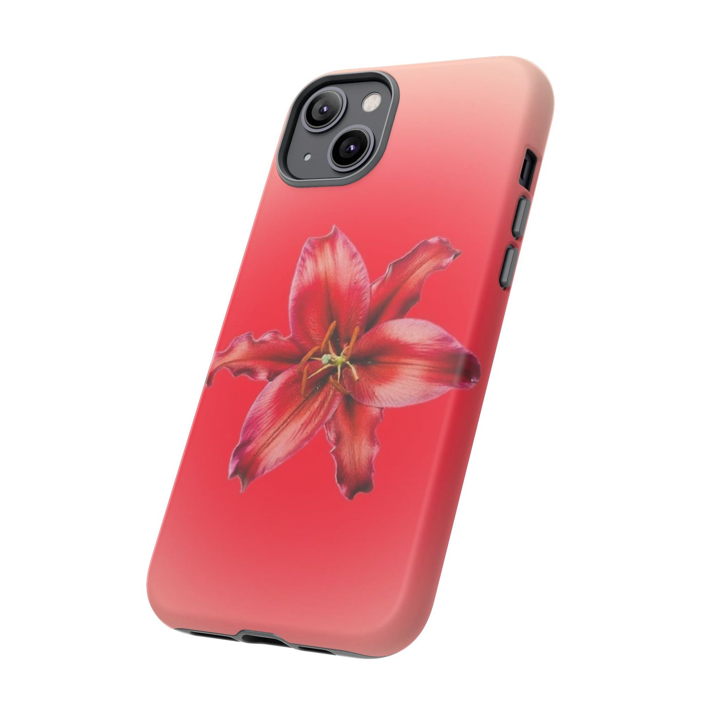 Phone Case - Vibrant Red Lily Glossy & Matte Tough Case