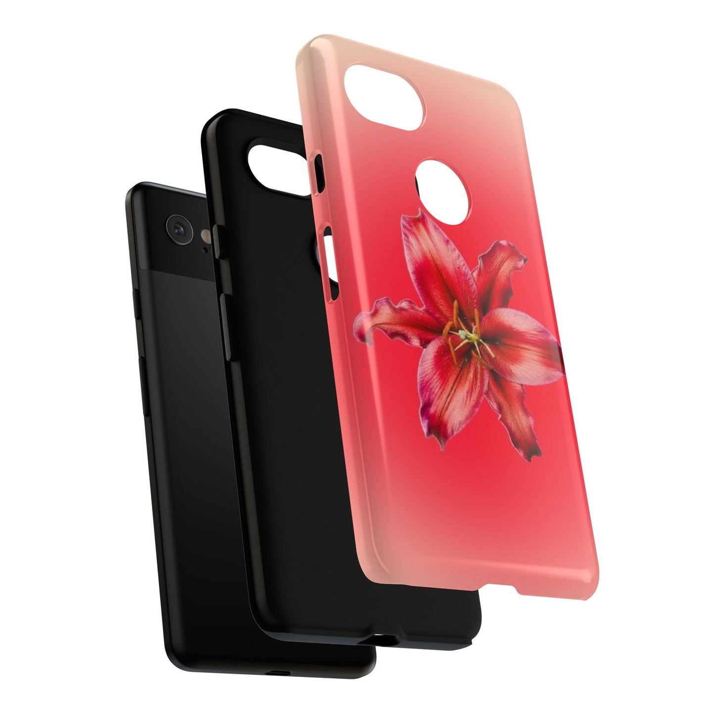 Phone Case - Vibrant Red Lily Glossy & Matte Tough Case