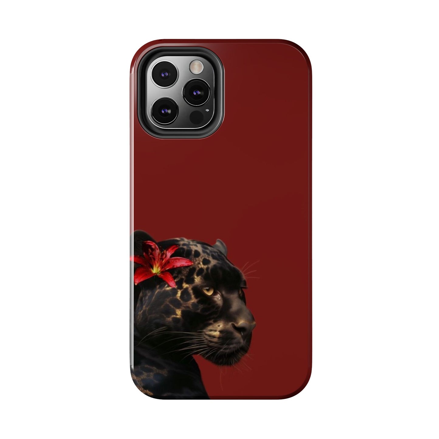Wild Elegance Tough Phone Case with Panther Design